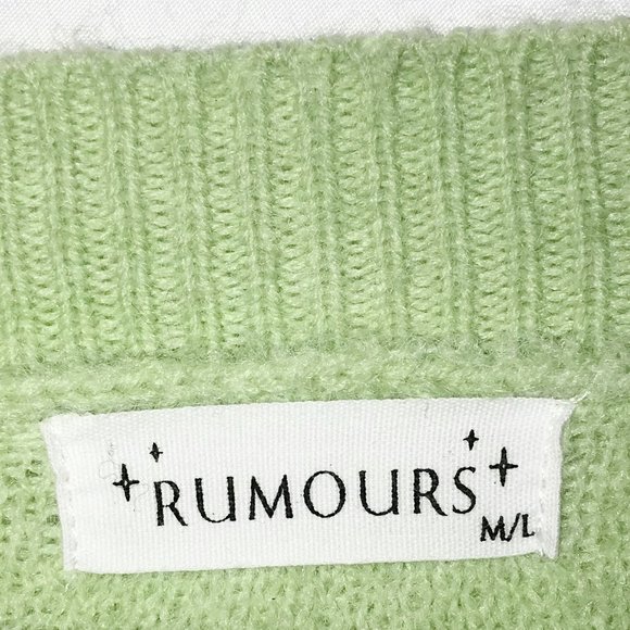 Rumours Green Drip Graphic Sweater - Picture 4 of 5